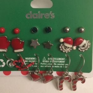 Sets of claire’s Christmas earrings
